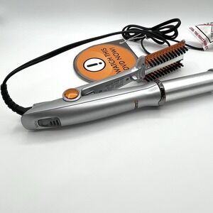 InStyler Rotating Hot Iron Barrel Curling Silver IS1001 3/4" TESTED Works